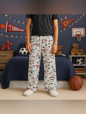 Top Trenz All Star City Fuzzy Lounge Pant Pajama Sports Teams